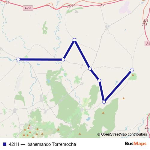42l11 bus Line Map