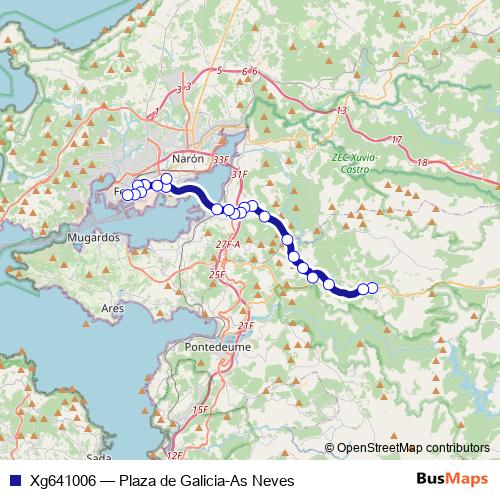 Xg641006 bus Line Map