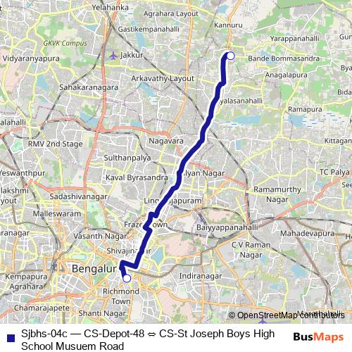 Sjbhs-04c bus Line Map