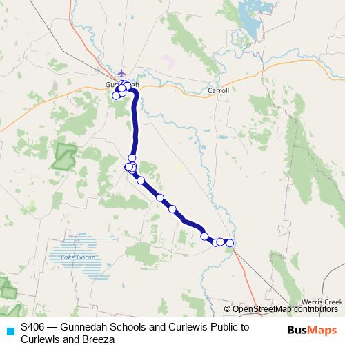 S406 bus Line Map