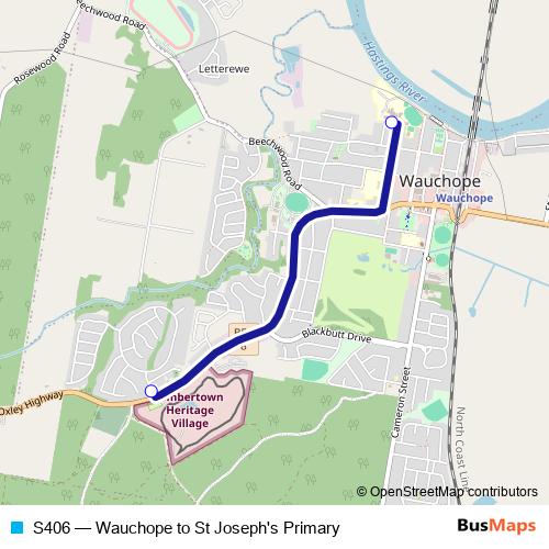 S406 bus Line Map
