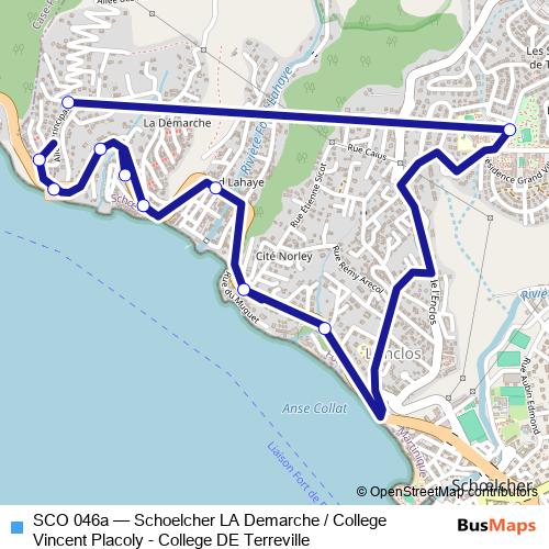 SCO 046a bus Line Map