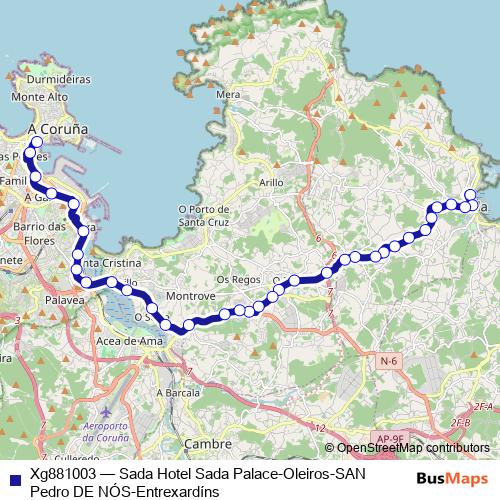 Xg881003 bus Line Map