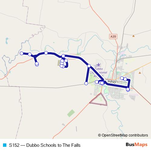 S152 bus Line Map