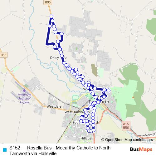 S152 bus Line Map