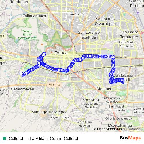 Cultural bus Line Map