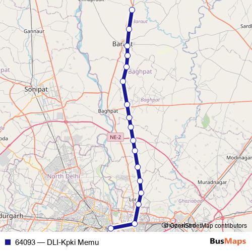 64093 rail Line Map