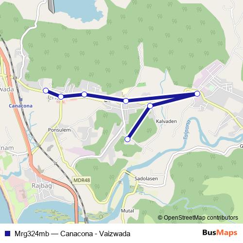 Mrg324mb bus Line Map