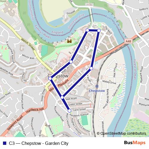 C3 bus Line Map