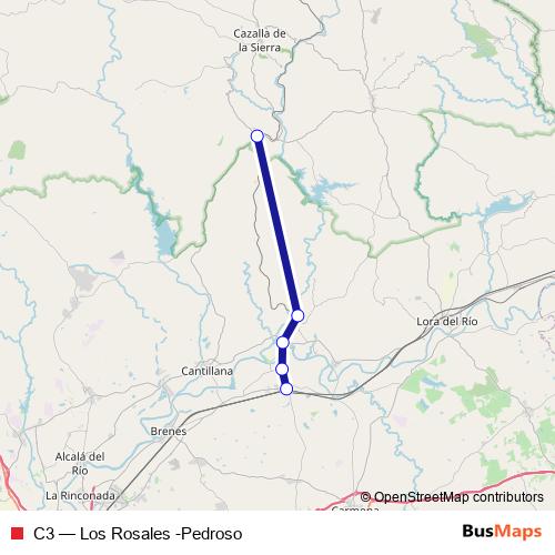 C3 bus Line Map