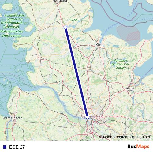 ECE 27 rail Line Map