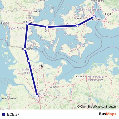 ECE 27 rail Line Map