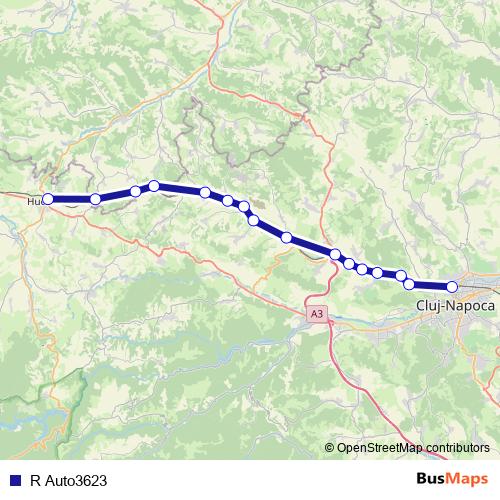 R Auto3623 bus Line Map