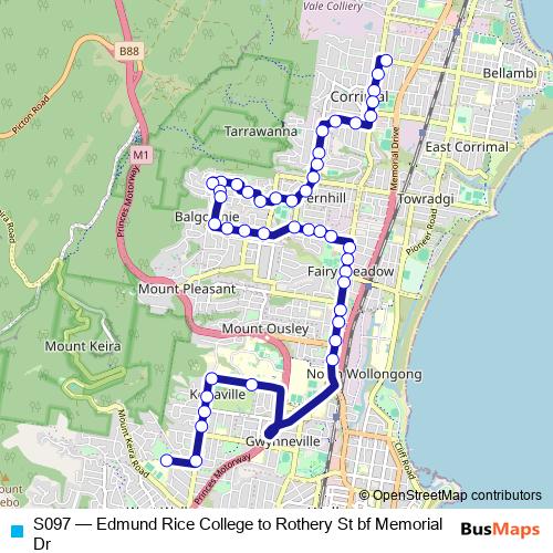 S097 bus Line Map