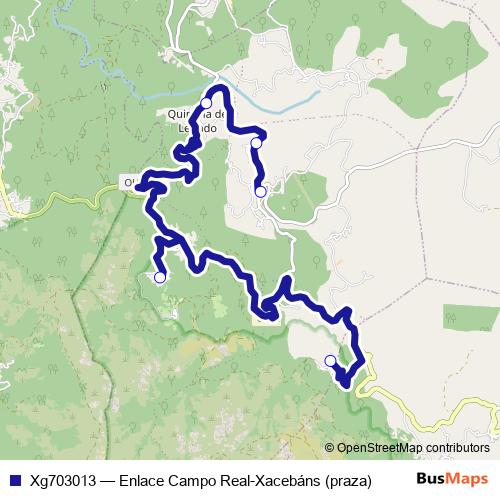 Xg703013 bus Line Map