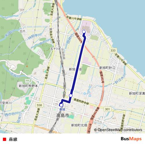 森線 bus Line Map