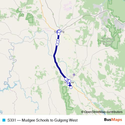 S331 bus Line Map
