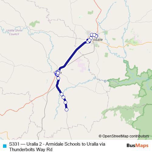 S331 bus Line Map