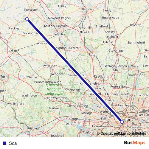 Sca bus Line Map
