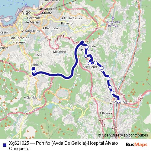 Xg621025 bus Line Map