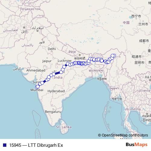 15945 rail Line Map