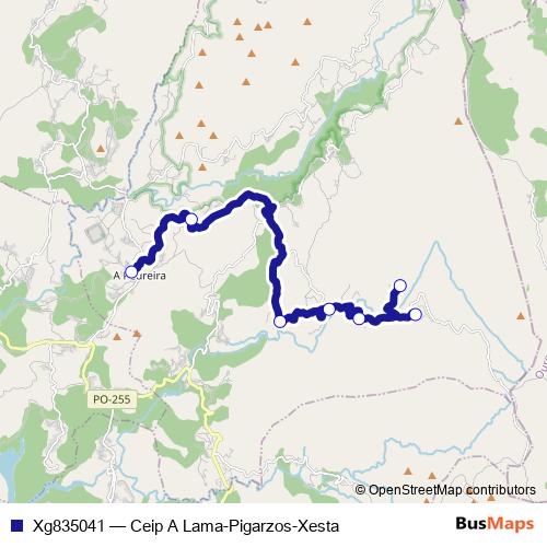Xg835041 bus Line Map