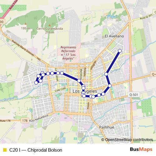 C20 I bus Line Map