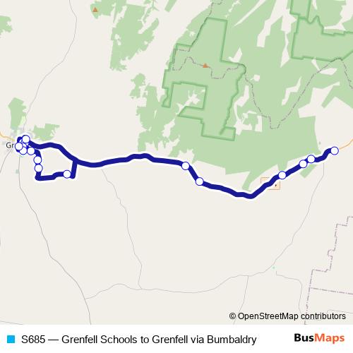 S685 bus Line Map
