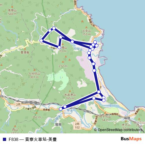 F838 bus Line Map