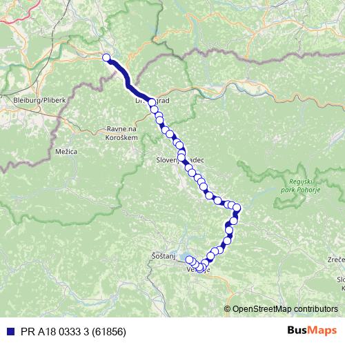 PR A18 0333 3 (61856) bus Line Map