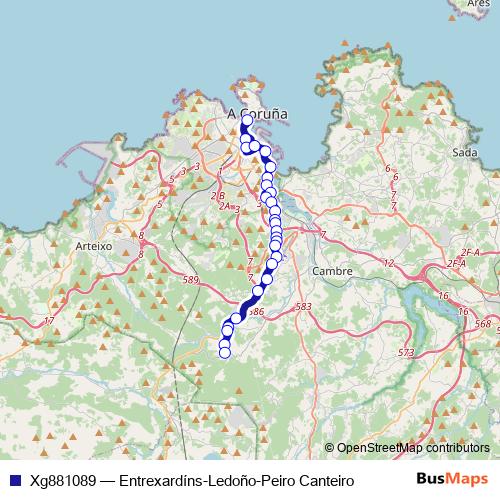 Xg881089 bus Line Map