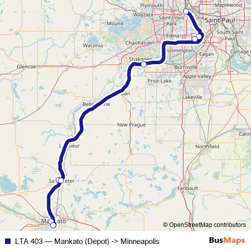 LTA 403 bus Line Map