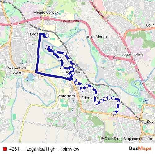 4261 bus Line Map