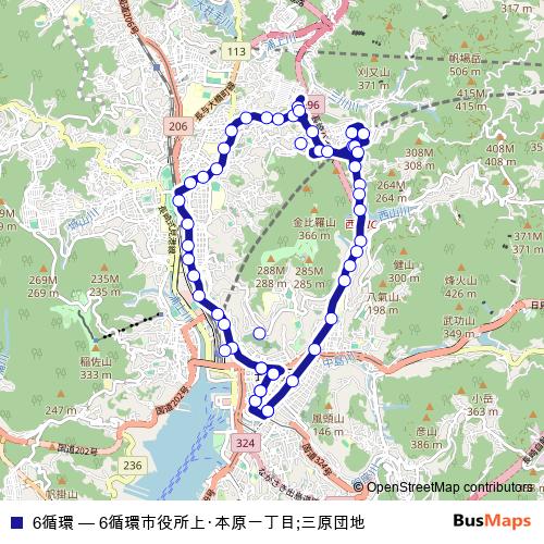 6循環 bus Line Map