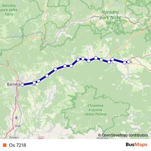 Os 7218 rail Line Map