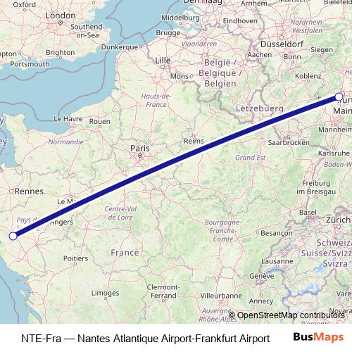 NTE-Fra bus Line Map