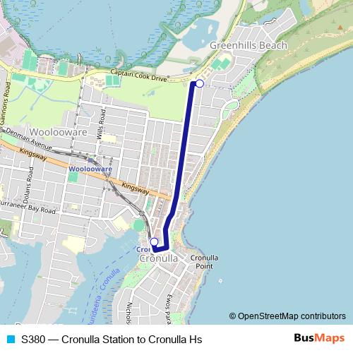 S380 bus Line Map