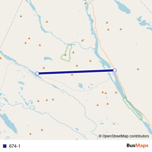 674-1 bus Line Map
