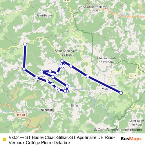 Vx02 bus Line Map