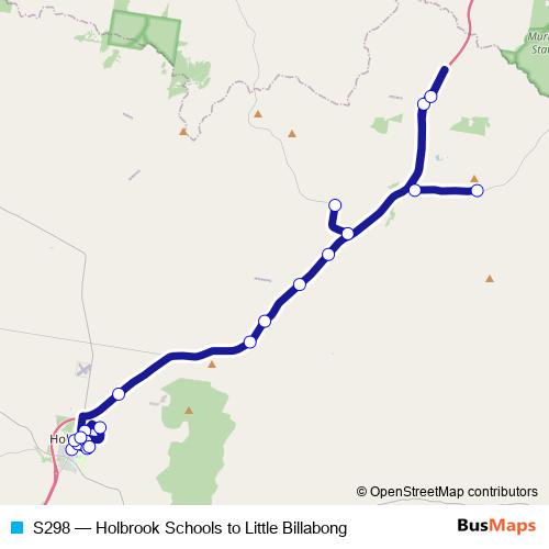 S298 bus Line Map