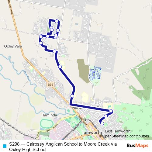 S298 bus Line Map