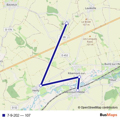 7-9-202 bus Line Map