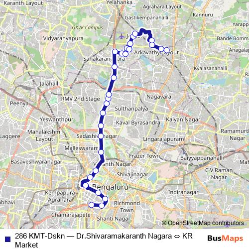 286 KMT-Dskn bus Line Map