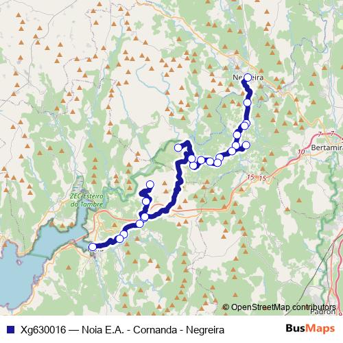 Xg630016 bus Line Map
