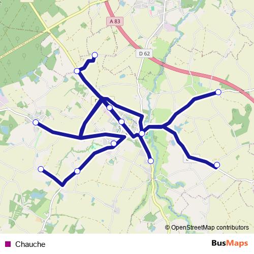 Chauche bus Line Map