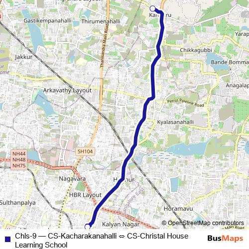 Chls-9 bus Line Map