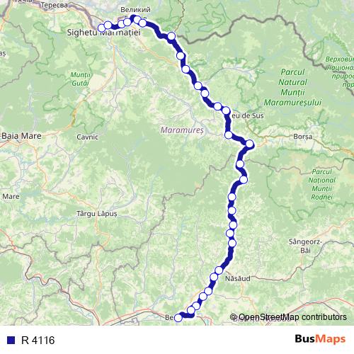 R 4116 rail Line Map