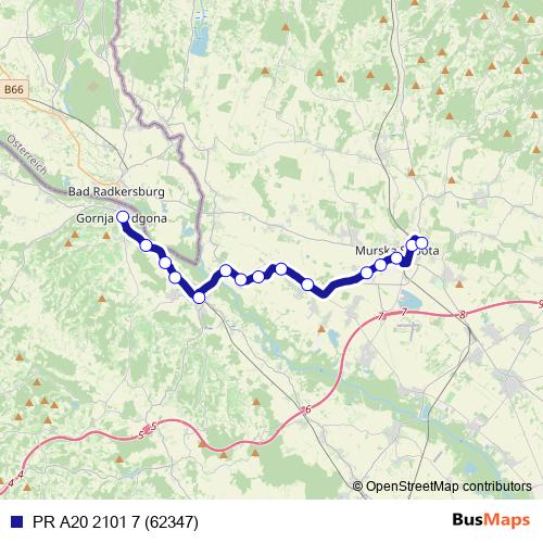 PR A20 2101 7 (62347) bus Line Map
