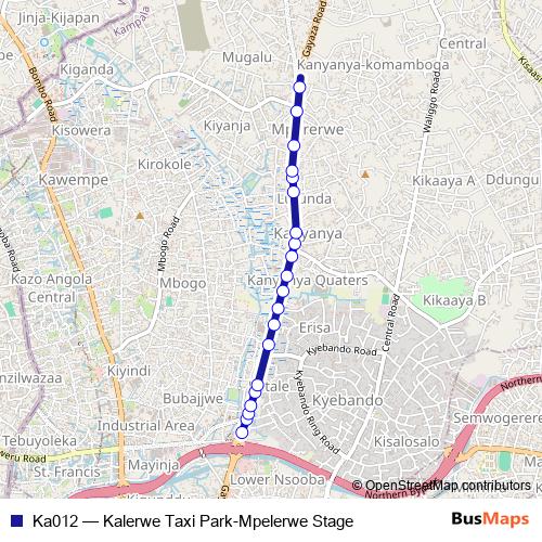Ka012 bus Line Map