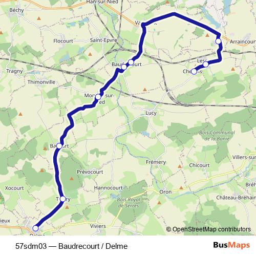 57sdm03 bus Line Map